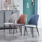 Contemporary Style Metal Chairs Set Dining Kitchen Solid Back Side Chair (Set of 4) Clearhalo ' kitchen&dining_furn' 'Dining Chairs' 'Dining Tables & Seating' 'dining_chair' 'furn' 'furn_dining_chair' 'Furniture' 'furniture_dining_chair' 'Kitchen & Dining Furniture' 'kitchen' 1200x1200_91ee8b65-19b3-4804-aba9-ea75533e3abf