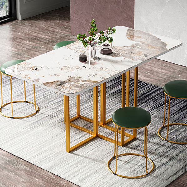 59'' Foldable Sintered Stone Top Kitchen Table Modern Rectangle Table with Trestle Base Clearhalo ' dining_table' 'Dining Tables & Seating' 'Dining Tables' 'furn' 'furn_dining_table' 'Furniture' 'furniture_dining_table' 'Kitchen & Dining Furniture' 'kitchen&dining_furn' 'kitchen' 'kitchen_dining_table' 1200x1200_91eeb39a-1d9a-4fdf-94ae-e4d143af9e67