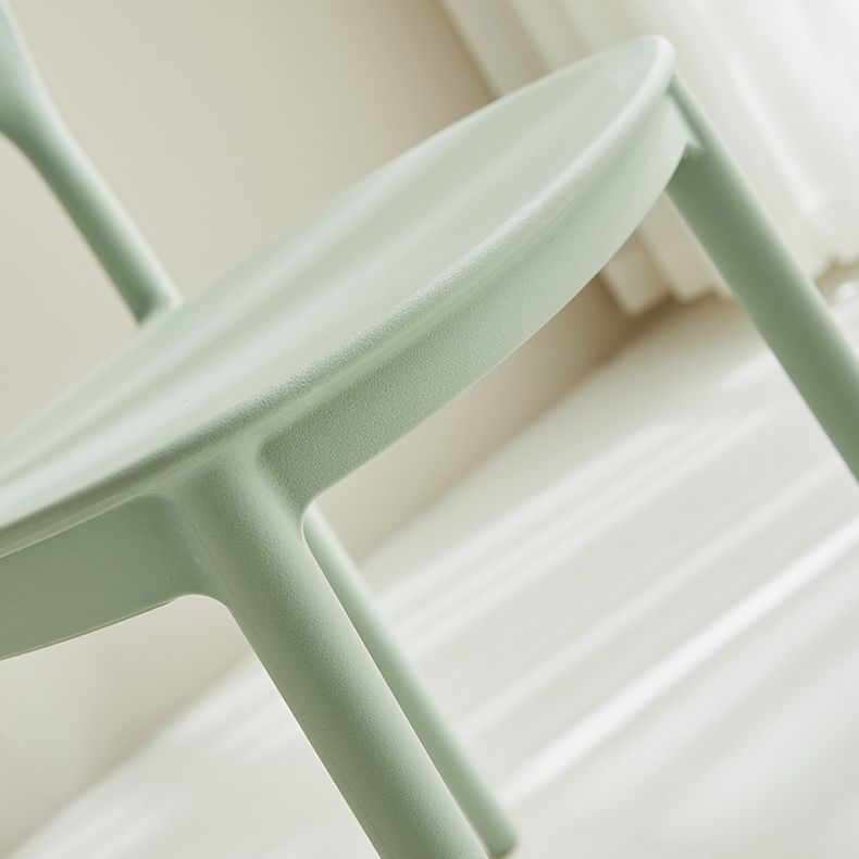 Scandinavian Plastic Kitchen Dining Side Chair Open Back Chair Clearhalo 'Dining Chairs' 'Dining Tables & Seating' 'dining_chair' 'furn' 'furn_dining_chair' 'Furniture' 'furniture_dining_chair' 'Kitchen & Dining Furniture' 1200x1200_91f27700-80f5-46ce-a502-67e6b5f74fb7