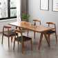 Moderna 1/4/5/7 Piezas Juego de comedor Rectángulo Mesa de comedor de madera de pino para sala de estar