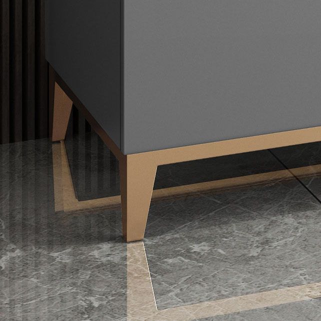 Support de buffet glam avec des tiroirs en bois et buffet en pierre