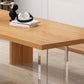 Modern Wood Table in Brown for Restaurant Rectangle Table with Acrylic Base Clearhalo 'Dining Tables & Seating' 'Dining Tables' 'dining_table' 'furn' 'furn_dining_table' 'Furniture' 'furniture_dining_table' 'Kitchen & Dining Furniture' 1200x1200_91f41507-8ae6-49db-9a76-dc6b7dae4eae