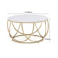 Contemporary Coffee Table Round Metal Frame Base Cocktail Table Clearhalo 'Coffee & Accent Tables' 'Coffee Tables' 'coffee_tables' 'furn' 'furn_coffee_tables' 'Furniture' 'Living Room Furniture' 1200x1200_91f4871a-18df-4cd1-ba77-1d627eae1dbd