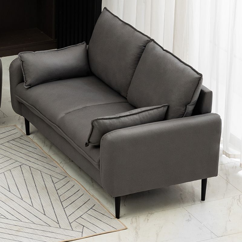 Contemporary Pillow Back Couch Square Arm Leather Sofa for Living Room Clearhalo 'furn' 'furn_sofas' 'Furniture' 'furniture_sofas' 'Living Room Furniture' 'Sofa' 'sofas' 1200x1200_91f581c4-5953-4071-9ad9-588b2b9d5a1c