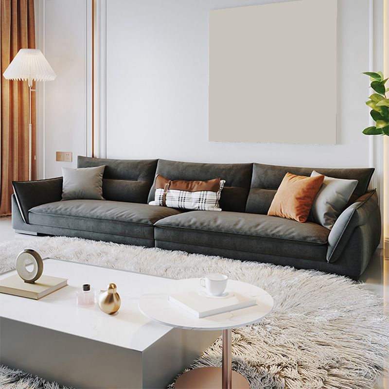 Cuscino da soggiorno stazionario cuscinetto cuscini di divano grigio scuro