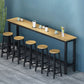 Modern Artificial Wood Bar Table Rectangle Table Metal Base for Cafe Clearhalo 'Bar Furniture' 'furn' 'furn_home_bar_bar_sets' 'Furniture' 'Home Bars & Bar Sets' 'home_bar_bar_sets' 'Kitchen & Dining Furniture' 1200x1200_91f5ce48-04aa-461f-8a13-ad74265b65b6
