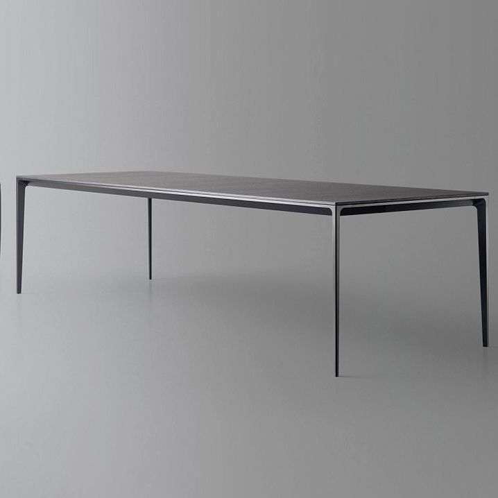 Sintered Stone Top Dining Table Rectangle Table in Grey with Metal Base and 4 Legs Clearhalo ' dining_table' 'Dining Tables & Seating' 'Dining Tables' 'furn' 'furn_dining_table' 'Furniture' 'furniture_dining_table' 'Kitchen & Dining Furniture' 'kitchen&dining_furn' 'kitchen' 'kitchen_dining_table' 1200x1200_91f69cdf-bd40-48d4-b663-d6b8f2a82214