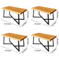 Industrial Style Solid Wood Dining Table Home Use Rectangle Table with Trestle Base Clearhalo ' dining_table' 'Dining Tables & Seating' 'Dining Tables' 'furn' 'furn_dining_table' 'Furniture' 'furniture_dining_table' 'Kitchen & Dining Furniture' 'kitchen&dining_furn' 'kitchen' 'kitchen_dining_table' 1200x1200_91f70846-888c-4f96-a6b2-b26e965fcef9