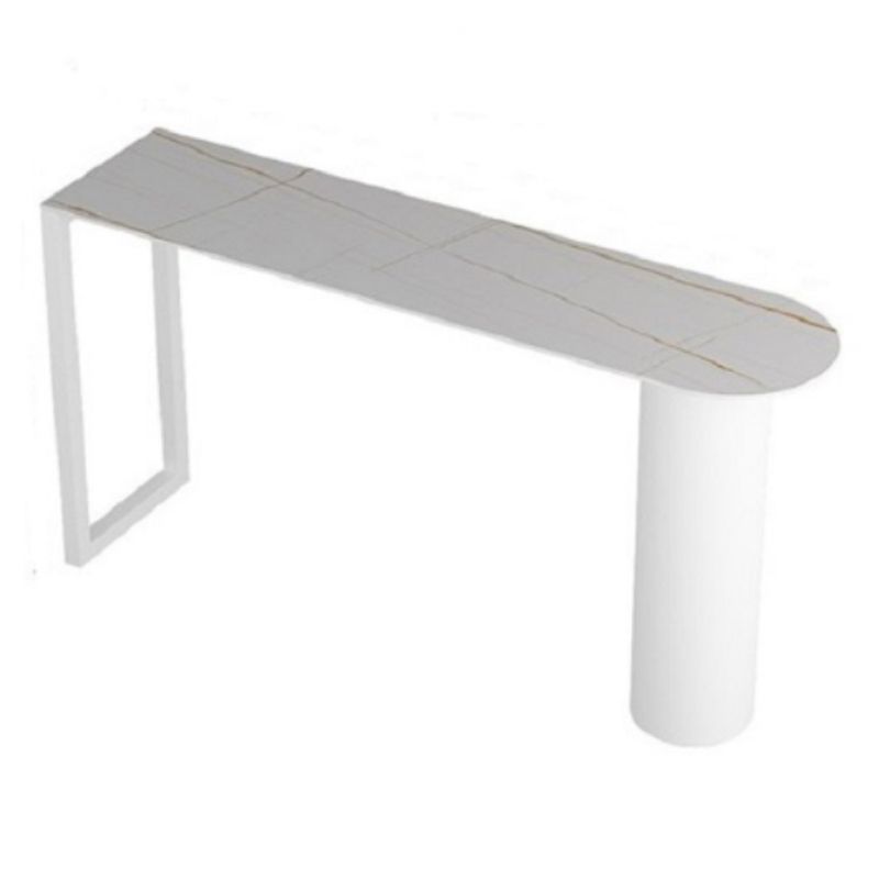 Minimalism Bar Table 42-inch Height Stone Top and Metal Base Bistro Table Clearhalo 'Bar Furniture' 'Bar Tables' 'bar_tables' 'furn' 'furn_bar_tables' 'Furniture' 'furniture_bar_tables' 'Kitchen & Dining Furniture' 1200x1200_91f7b2f1-b7ae-4112-b2f2-a41be6bf1fc4