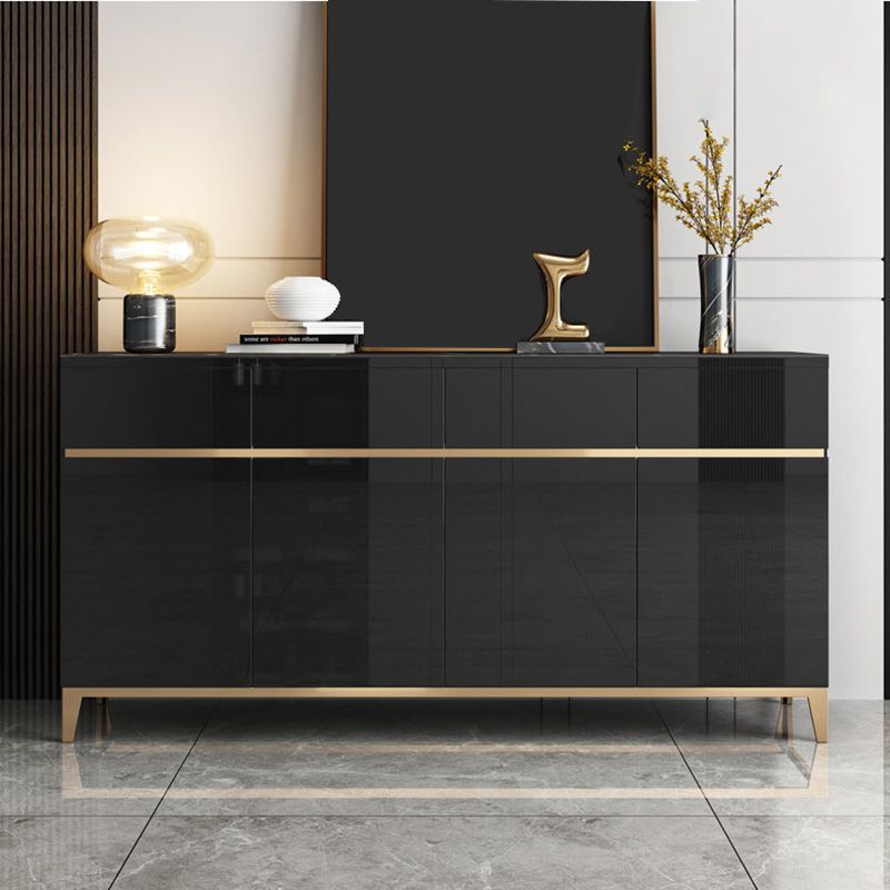 Modern Sideboard Buffet Cabinets Buffet Table with 4-Drawer and 4-Door Clearhalo 'buffet_sideboard' 'Buffets & Sideboards' 'furn' 'furn_buffet_sideboard' 'Furniture' 'Kitchen & Dining Furniture' 1200x1200_91f8e1ce-0921-4651-bbd5-56460e7de307