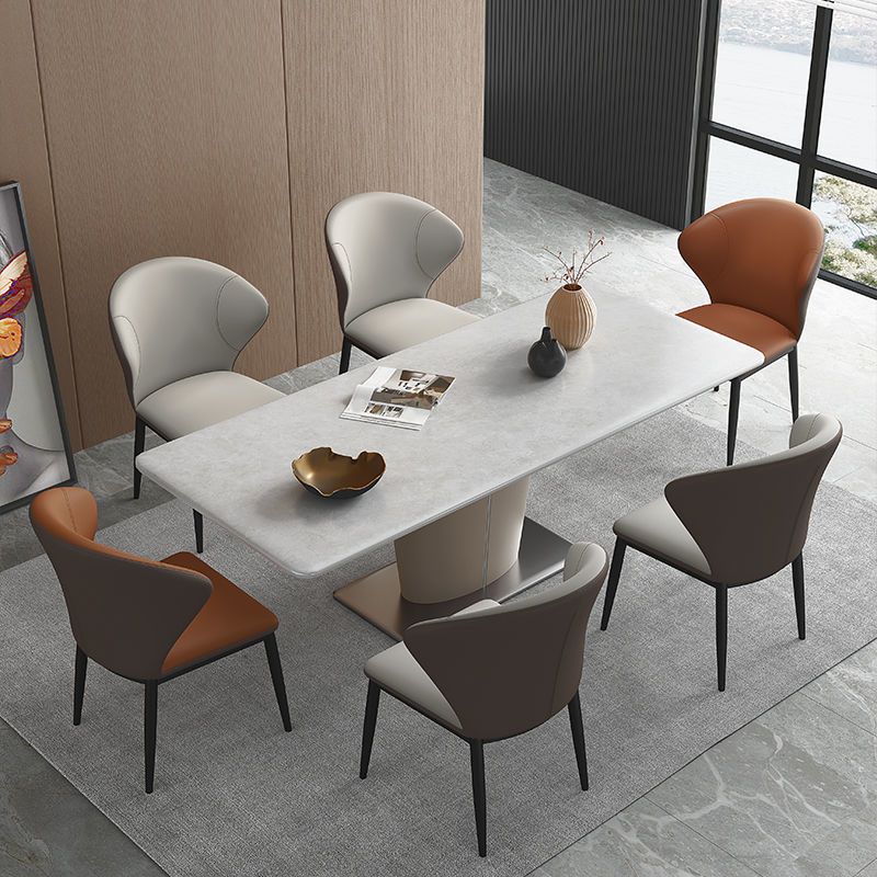 Industrial Style Side Chair Wingback Metal Dining Room Chair for Kitchen Clearhalo 'Dining Chairs' 'Dining Tables & Seating' 'dining_chair' 'furn' 'furn_dining_chair' 'Furniture' 'Kitchen & Dining Furniture' 1200x1200_91f9d3eb-3f15-41f1-abd1-b89793357845