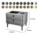 Solid Wood Bedside Table, Modern 2 - Drawer Stone Top Nightstand Clearhalo 'Bedroom Furniture' 'furn' 'furn_night_stand' 'Furniture' 'night_stand' 'Nightstands' 1200x1200_91fafcd2-7592-4b04-ac9b-fd14a73ccaee