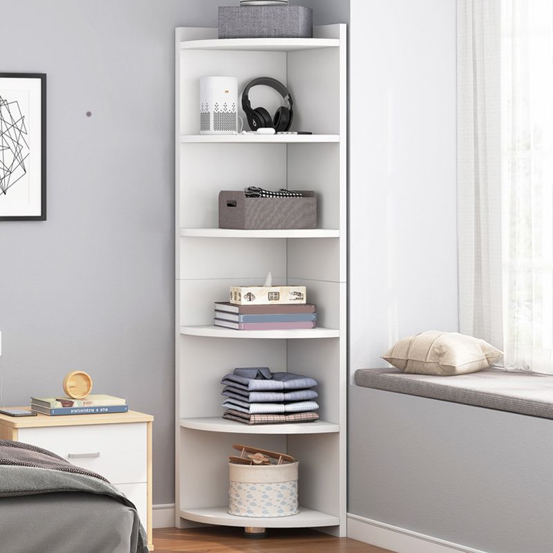 70.9" Tall Corner Triangle Cabinet Contemporary 6 - Shelf Simple Cabinet Clearhalo 'Cabinets & Chests' 'cabinets_chests' 'furn' 'furn_cabinets_chests' 'Furniture' 'Living Room Furniture' 1200x1200_91fbe49e-2fe9-42fb-8f51-6bc2e8dd70d9