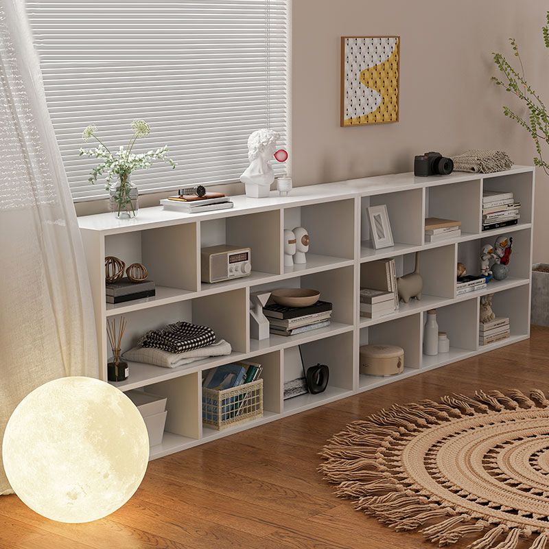 Contemporary Engineered Wood Book Shelf Closed Back Shelf Bookcase for Study Room Clearhalo 'Bookcases' 'furn' 'furn_bookcases' 'Furniture' 'Office Furniture' 1200x1200_91fdf805-09f5-47c9-a7fb-eef671724da7