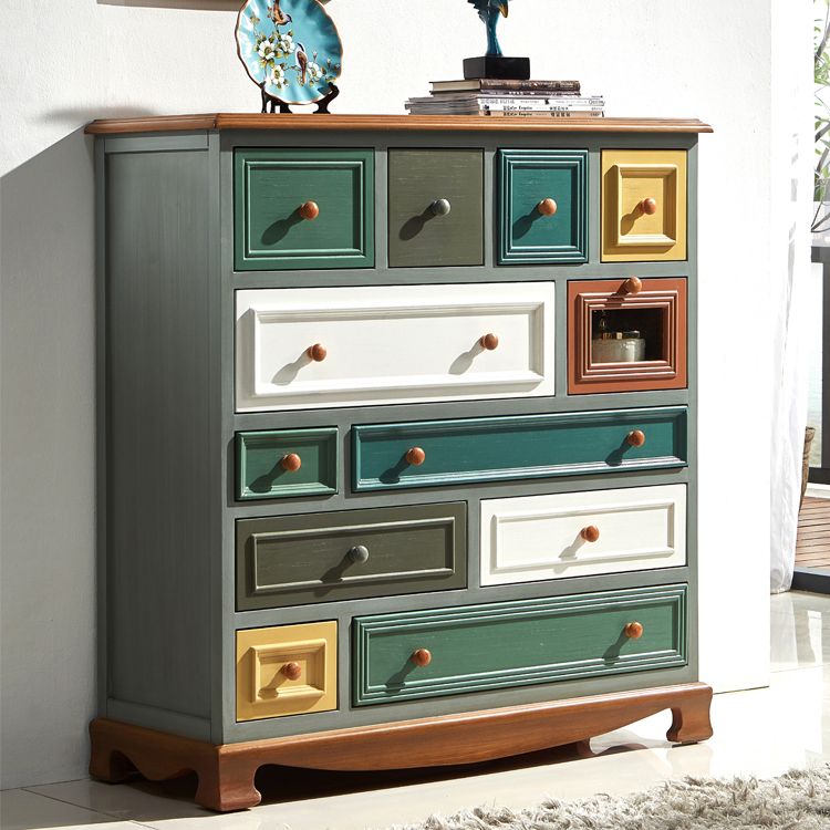 Bedroom Wooden Storage Chest Retro Storage Chest Dresser with Multi Drawers Clearhalo 'Bedroom Furniture' 'Dressers & Chests' 'dressers_chests' 'furn' 'furn_dressers_chests' 'Furniture' 1200x1200_91ff69c5-95cc-484c-8f3f-a05399bc3029