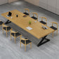 Pine Wood Rectangular Office Desk Industrial Desk with Trestle