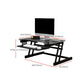 Modern Black Office Desk Height Adjustable Writing Desk for Home Office