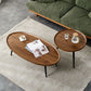 Modern Style Round/oval Wooden Table Metal 3/4 Legs Base Coffee Table