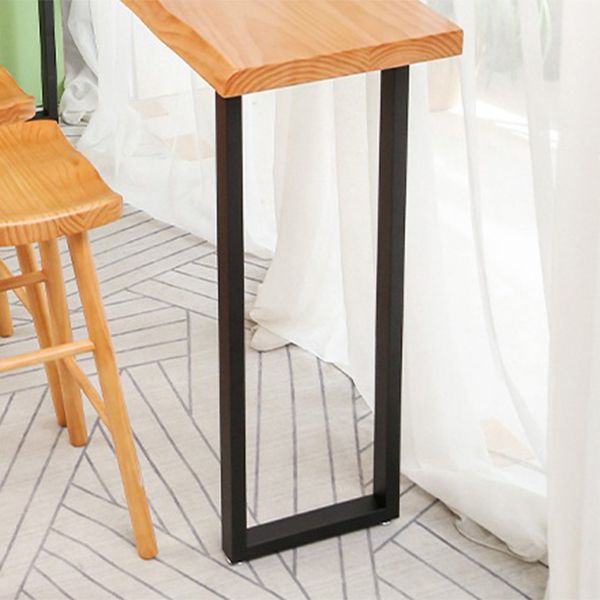 Rectangle Bar Dining Table Contemporary Bar Table with Black Sled Base Clearhalo 'Bar Furniture' 'Bar Tables' 'bar_tables' 'furn' 'furn_bar_tables' 'Furniture' 'Kitchen & Dining Furniture' 1200x1200_92024d35-eefd-4427-a72e-f3c23b98ef00