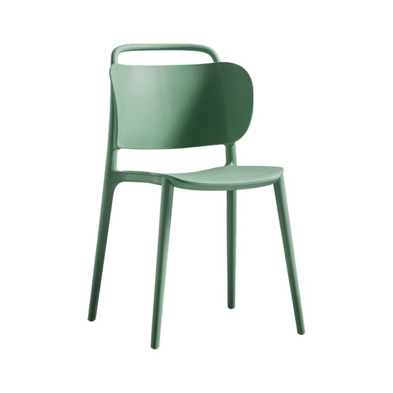 Nordic Style Plastic Dining Chair Open Back Dining Side Chair for Home Use Clearhalo ' kitchen&dining_furn' 'Dining Chairs' 'Dining Tables & Seating' 'dining_chair' 'furn' 'furn_dining_chair' 'Furniture' 'furniture_dining_chair' 'Kitchen & Dining Furniture' 'kitchen' 1200x1200_920297e6-9e65-4c96-8bae-c0306cc35220
