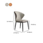 Minimalist Wingback Armless Dining Chair Faux Leather Side Chair Clearhalo 'Dining Chairs' 'Dining Tables & Seating' 'dining_chair' 'furn' 'furn_dining_chair' 'Furniture' 'Kitchen & Dining Furniture' 1200x1200_9204eed4-f99e-4a17-8fde-05f83e19e199