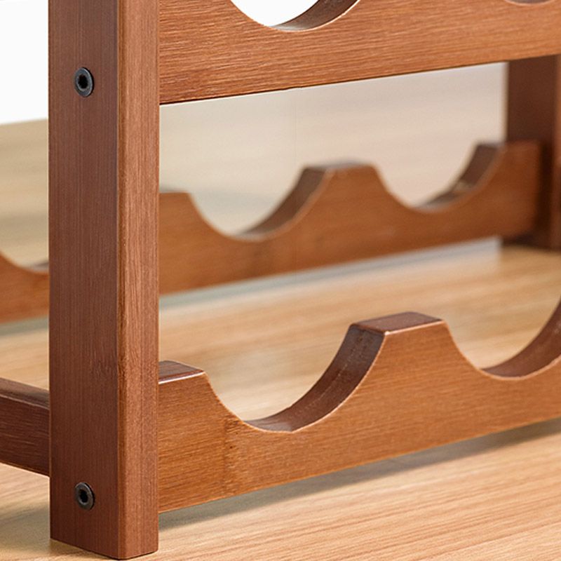 Aanrechtwijnrek houten wijnflessen rek voor woonkamer