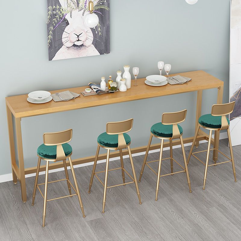 Rectangle Solid Wood Bar Table Modern Dining Table for Kitchen Living Room Clearhalo 'Bar Furniture' 'Bar Tables' 'bar_tables' 'furn' 'furn_bar_tables' 'Furniture' 'Kitchen & Dining Furniture' 1200x1200_92092c03-afa2-4d4f-ae24-de7cb782074f