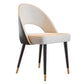 Open Back Armless Dining Chairs Glam Style Home Dining Side Chair
