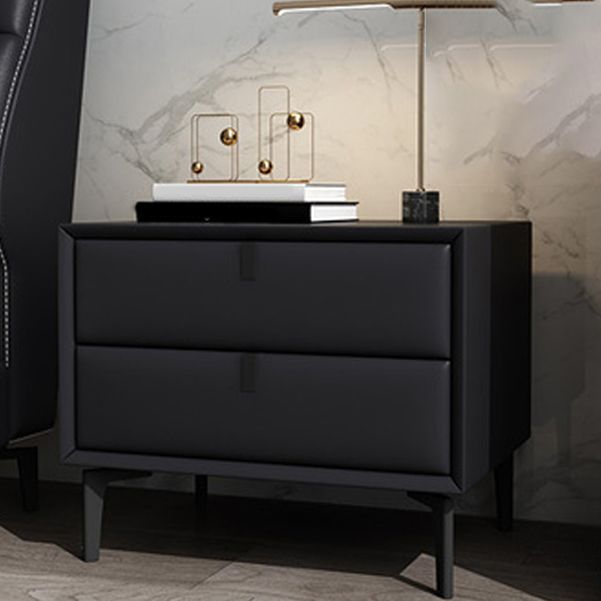 Solid Wood Bed Nightstand Contemporary Night Table with 2 Drawers Clearhalo 'Bedroom Furniture' 'furn' 'furn_night_stand' 'Furniture' 'night_stand' 'Nightstands' 1200x1200_920a5151-8d46-4e4e-af5a-60bd792b70c7