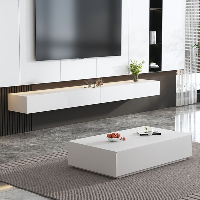 Contemporary Drawers TV Console Floating Faux Wood Media Console for Home Clearhalo 'furn' 'furn_tv_stands_entertainment_centers' 'Furniture' 'Living Room Furniture' 'TV Stands & Entertainment Centers' 'TV Stands & Media Storage Furniture' 'tv_stands_entertainment_centers' 1200x1200_920b1dc3-f407-4eac-9ed2-d410d596bcf2