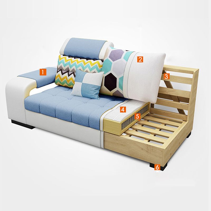 Contemporary Solid Wood Faux Leather Pillow Top Arm Sofa with Storage Clearhalo 'furn' 'furn_sofas' 'Furniture' 'Living Room Furniture' 'Sofa' 'sofas' 1200x1200_920bc66f-1c75-4eac-94bb-48087c76c5e0