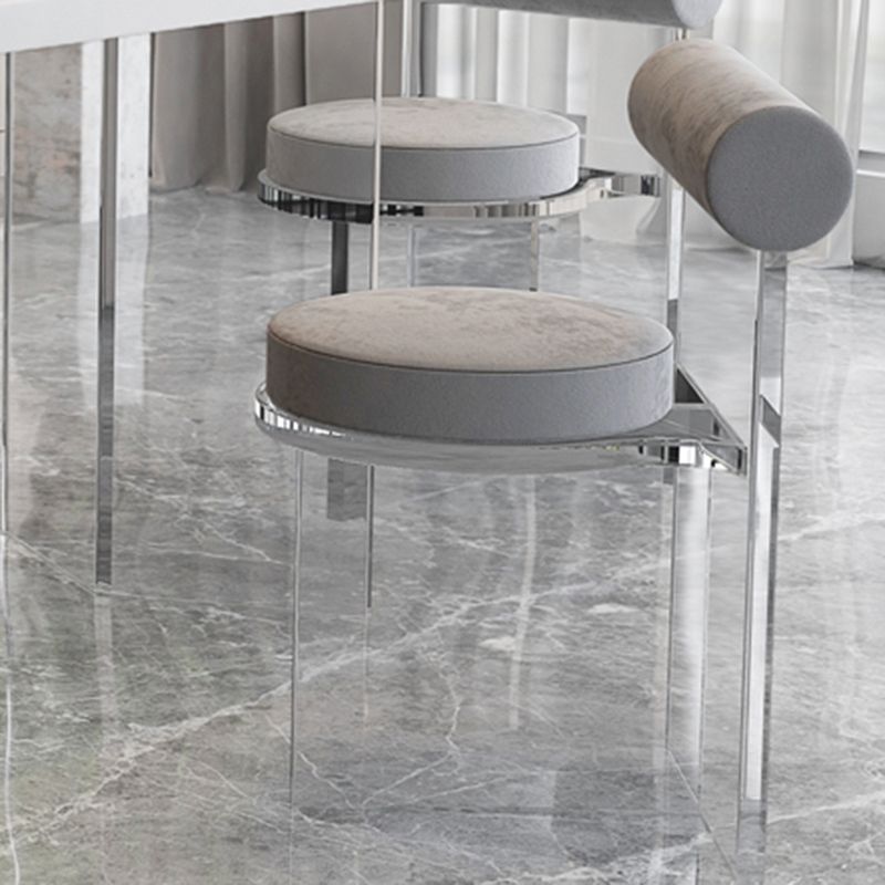 モダンな長方形の石のダイニングテーブル1/2/5/7ピースカフェ用ダイニングセット