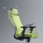 Chaise de bureau verte moderne, siège réglable en hauteur, avec roulettes