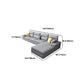 Slipcovered Sectional Pillow Top Arm Sofa & Chaise with 4 Seaters