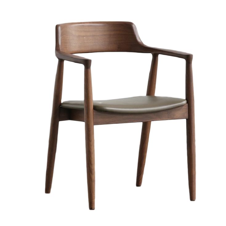 Contemporary Dining Chair 23'' Wide Open Side Chair with 4 Wood Legs for Home Use Clearhalo ' kitchen&dining_furn' 'Dining Chairs' 'Dining Tables & Seating' 'dining_chair' 'furn' 'furn_dining_chair' 'Furniture' 'furniture_dining_chair' 'Kitchen & Dining Furniture' 'kitchen' 1200x1200_920dd2a5-2dc1-4c40-9c94-5b3bb7e047f9