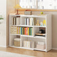 Modern Wood Horizontal Book Shelf Closed Back Shelf Bookcase