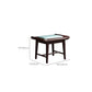 Traditional Style Solid Wood with Drawers Dark Coffee Dressing Table