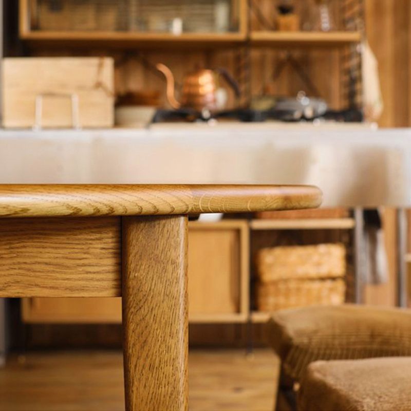 Extendable Dining Table Solid Wood Dining Table for Dining Room Clearhalo 'Dining Tables & Seating' 'Dining Tables' 'dining_table' 'furn' 'furn_dining_table' 'Furniture' 'Kitchen & Dining Furniture' 1200x1200_9214d73c-5865-4ca7-8cc8-58e3421a39bc