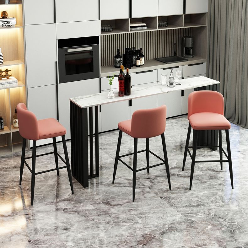 1/4 Pieces Industrial Black Bar Table Set Rectangle Bistro Set with Stone Top Clearhalo 'Bar Furniture' 'furn' 'furn_home_bar_bar_sets' 'Furniture' 'Home Bars & Bar Sets' 'home_bar_bar_sets' 'Kitchen & Dining Furniture' 1200x1200_92170452-8a8a-47e7-bfb4-07a8d1e583e3