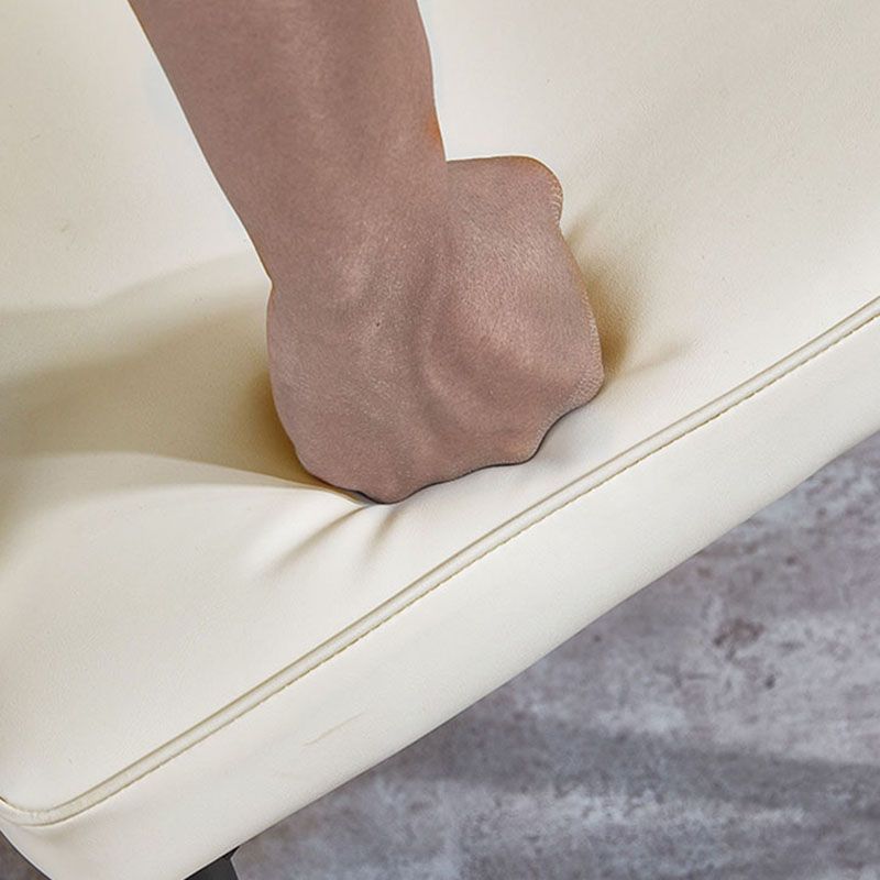 Scandinavian Style Upholstered Arm Chairs Solid Back Dining Side Chairs for Kitchen Clearhalo ' kitchen&dining_furn' 'Dining Chairs' 'Dining Tables & Seating' 'dining_chair' 'furn' 'furn_dining_chair' 'Furniture' 'furniture_dining_chair' 'Kitchen & Dining Furniture' 'kitchen' 1200x1200_921866b4-8f42-4151-aada-44accd7d8fcb