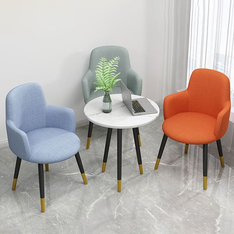 Minimalist Design Fabric Dining Chair for Home Solid Back Arm Side Chair Clearhalo 'Dining Chairs' 'Dining Tables & Seating' 'dining_chair' 'furn' 'furn_dining_chair' 'Furniture' 'furniture_dining_chair' 'Kitchen & Dining Furniture' 1200x1200_9218fd5f-2f83-4d28-a807-efa41500a6ab