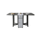 Modern Style Rectangle Folding Dining Table, 59" x 31.5" x 29.3"