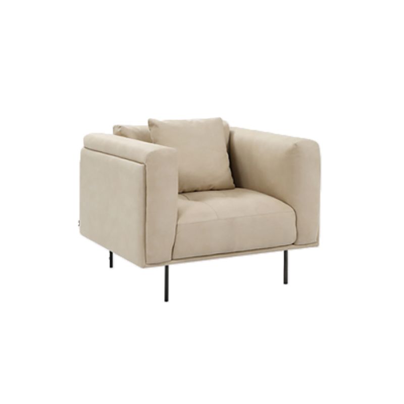 White Tuxedo Arm Sofa Contemporary Sofa with Bolster Pillows for Living Room Clearhalo 'furn' 'furn_sofas' 'Furniture' 'Living Room Furniture' 'Sofa' 'sofas' 1200x1200_921c950f-f42f-45d4-bad7-ba0b475398dc