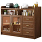 3-Drawer Rubber Wood Sideboard Glam Open Storage Credenza for Living Room Clearhalo 'buffet_sideboard' 'Buffets & Sideboards' 'furn' 'furn_buffet_sideboard' 'Furniture' 'furniture_buffet_sideboard' 'Kitchen & Dining Furniture' 1200x1200_9222bc4f-f2b1-4cbf-a292-3a50ef053f43