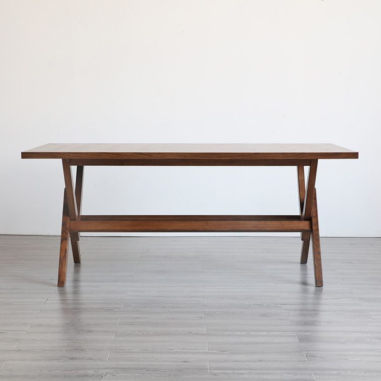 Rectangle Pine Wood Table with Trestle Base Modern Dining Table for Restaurant Clearhalo ' dining_table' 'Dining Tables & Seating' 'Dining Tables' 'furn' 'furn_dining_table' 'Furniture' 'furniture_dining_table' 'Kitchen & Dining Furniture' 'kitchen&dining_furn' 'kitchen' 'kitchen_dining_table' 1200x1200_9223c93d-cb5a-4c5c-8b9b-40d038a3ba3c