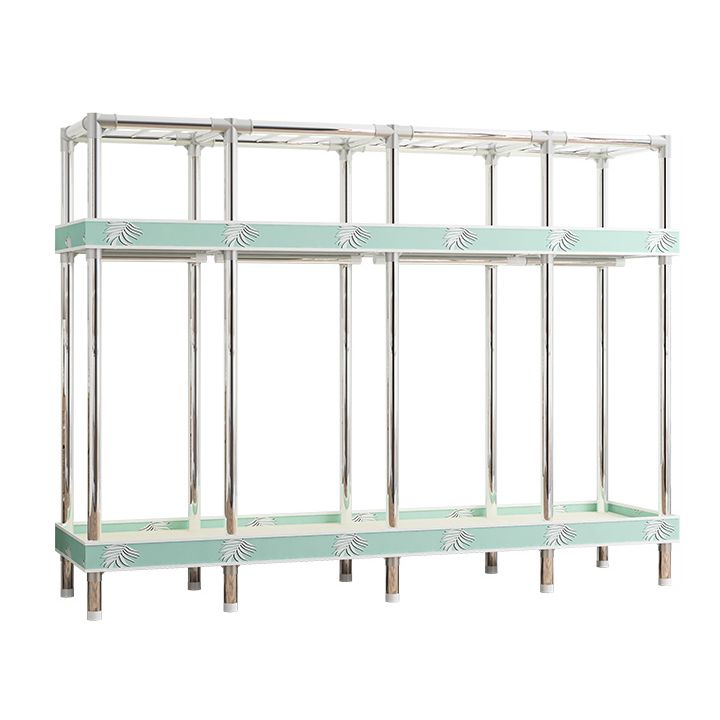 Armaco di guardaroba contemporaneo con scaffali armadio del guardaroba in acciaio