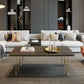 Glam Cocktail Table 4 Legs Slate Rectangular Single Coffee Table Clearhalo 'Coffee & Accent Tables' 'Coffee Tables' 'coffee_tables' 'furn' 'furn_coffee_tables' 'Furniture' 'Living Room Furniture' 1200x1200_9225d793-aeda-484c-8389-d3c5352832ac