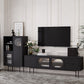 Solid Wood TV Media Console Industrial TV Stand for Living Room Clearhalo 'furn' 'furn_tv_stands_entertainment_centers' 'Furniture' 'Living Room Furniture' 'TV Stands & Entertainment Centers' 'TV Stands & Media Storage Furniture' 'tv_stands_entertainment_centers' 1200x1200_92263db9-a3e7-4d8b-a448-7971187dfd7f