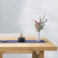Mesa de comedor moderna rectangular de pino natural con 4 patas