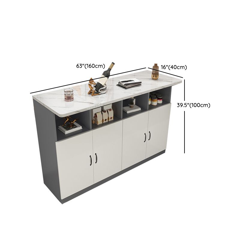 Modern Bistro Bar Table Rectangle Wooden Bar Table with Storage Clearhalo 'Bar Furniture' 'Bar Tables' 'bar_tables' 'furn' 'furn_bar_tables' 'Furniture' 'Kitchen & Dining Furniture' 1200x1200_9226d0ec-c4d4-4301-8f3f-0e22014d876e
